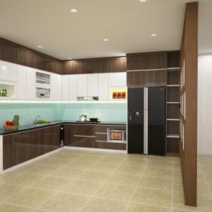 Tủ bếp nhựa cao cấp siêu bóng Chinhuei Plus