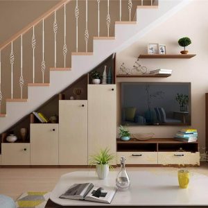 Tủ cầu thang gỗ MDF - TCT01